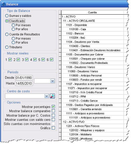 pantallaBalances Balances y Estado de Resultados