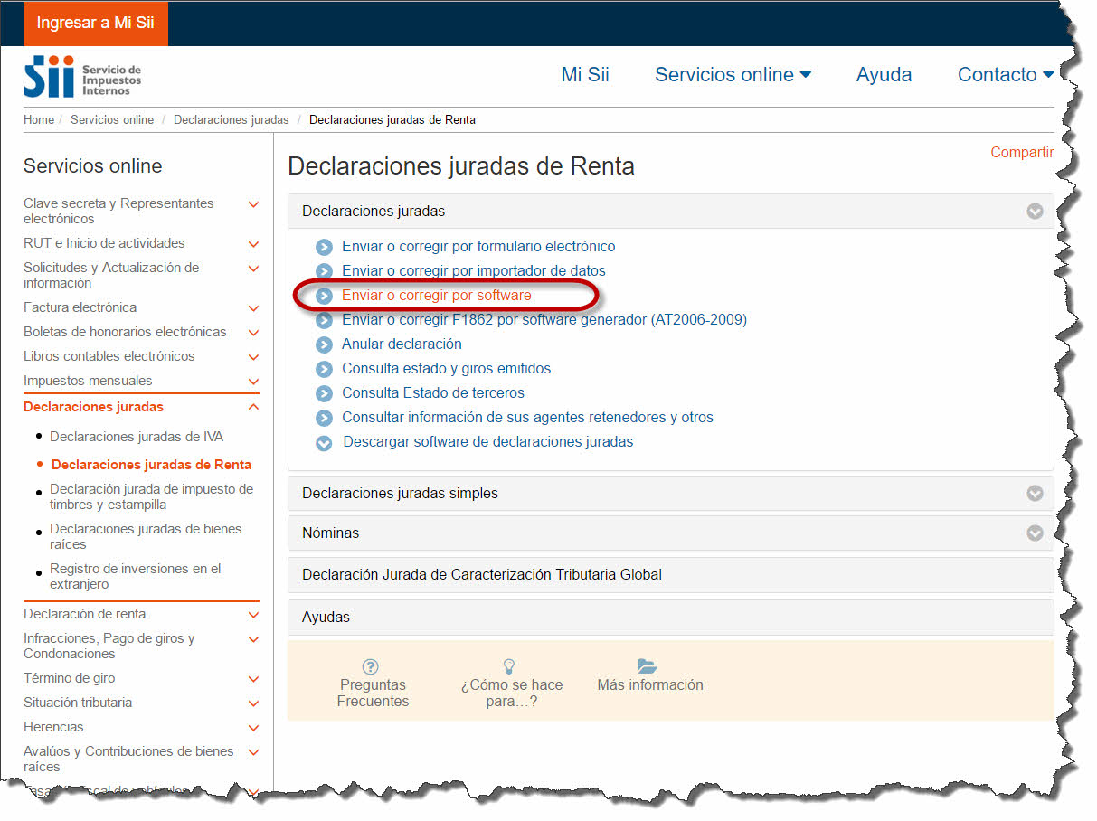 Software de Contabilidad - Envio DDJJ 1879 1887 paso 4