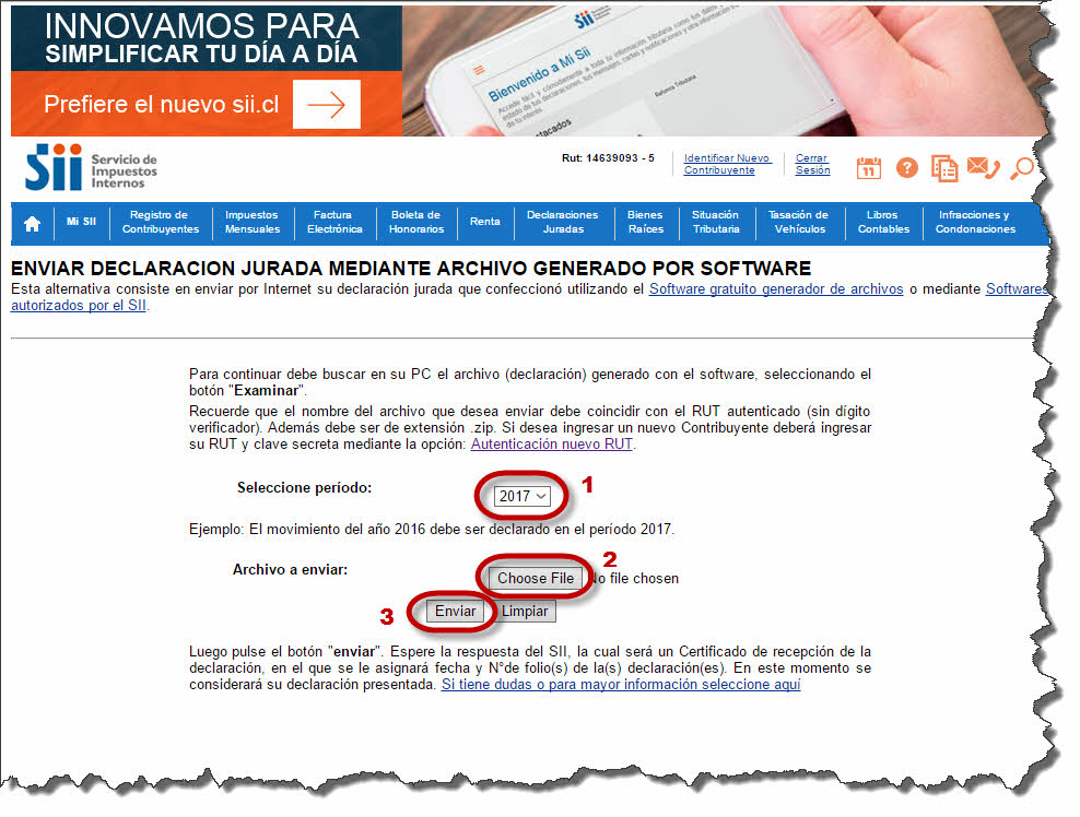 Software de Contabilidad - Envio DDJJ 1879 1887 paso 5